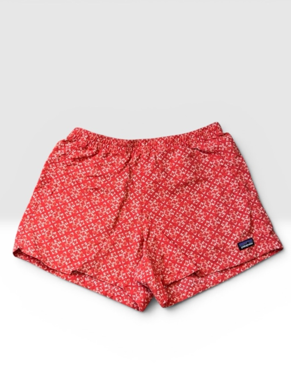 Patagonia Baggies Shorts Red-Orange Print | Size S
